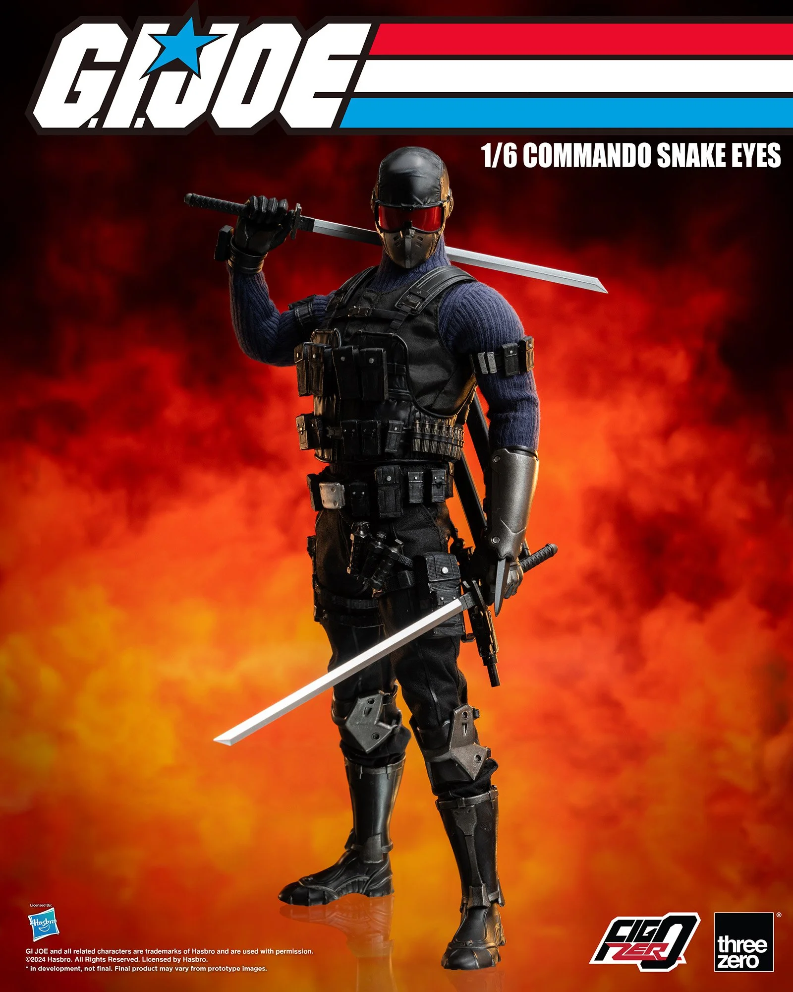 1/6 threezero G.I.ジョー スネークアイズ コマンドー フィグゼロ 1/6 コマンドー・スネークアイズが2/28予約販売開始